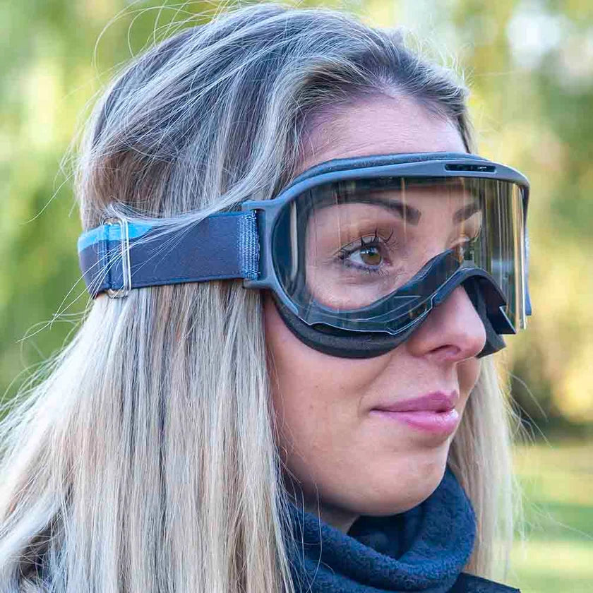 Ariete Wabi Retro Goggles Black/Blue, Clear Lens