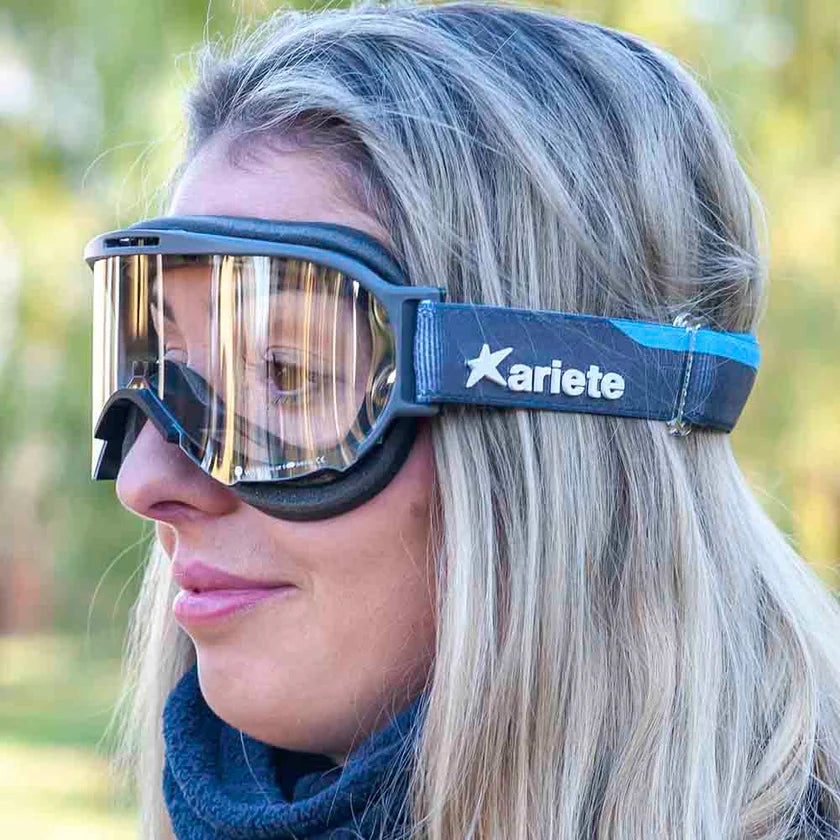 Ariete Wabi Retro Goggles Black/Blue, Clear Lens