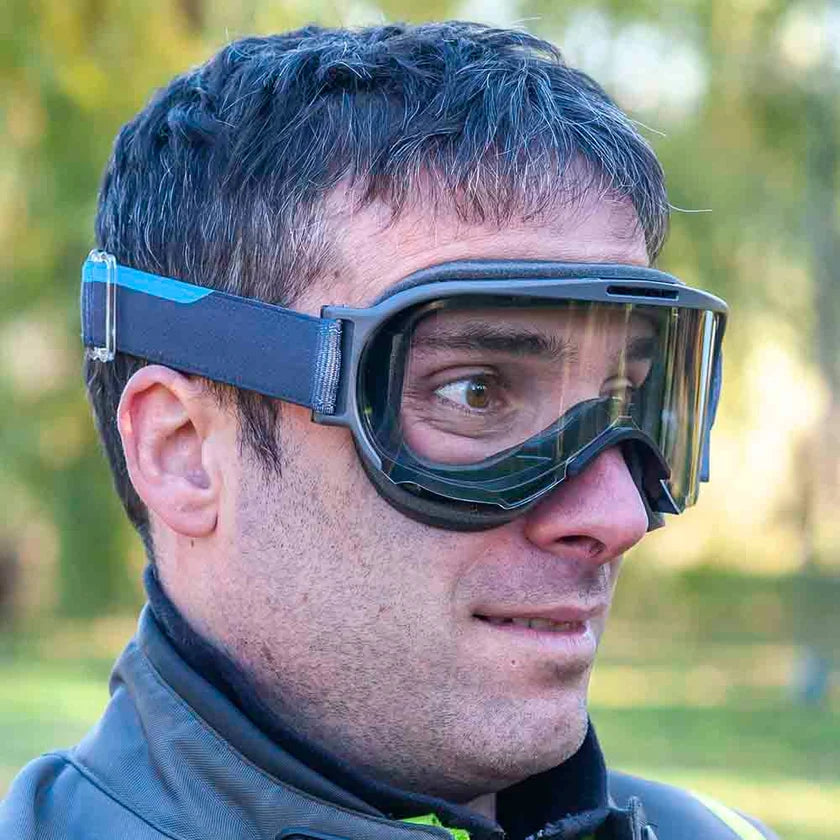 Ariete Wabi Retro Goggles Black/Blue, Clear Lens