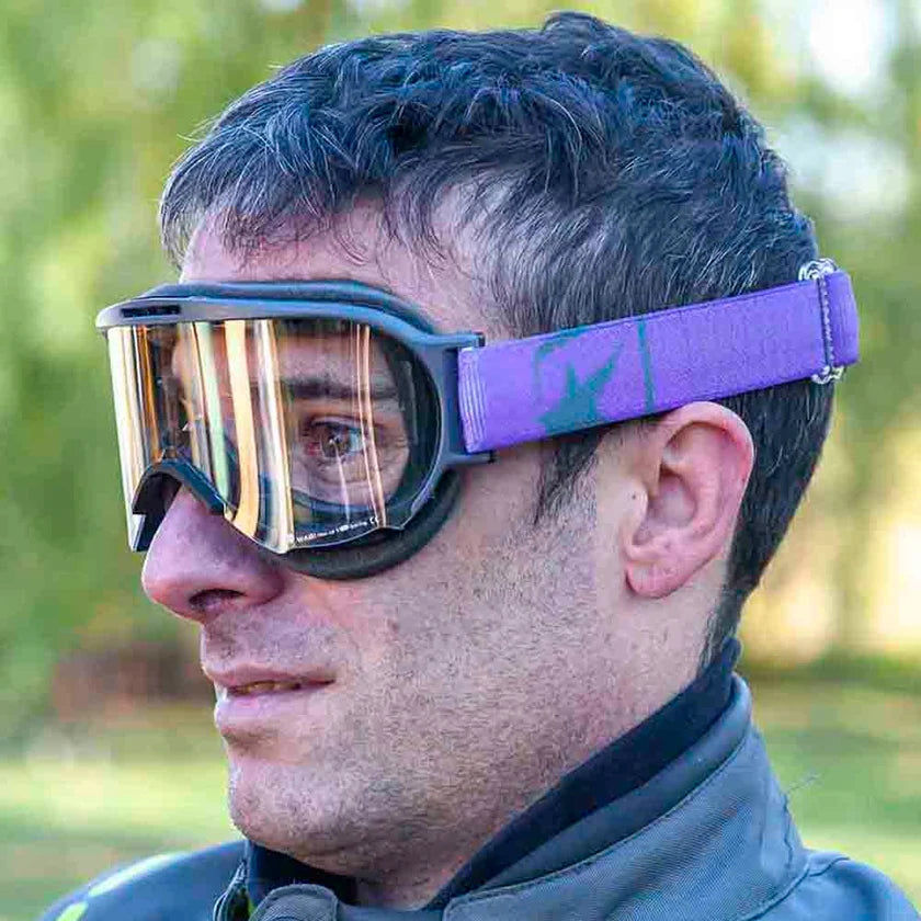 Ariete Wabi Retro Goggles Black/Violet, Clear Lens