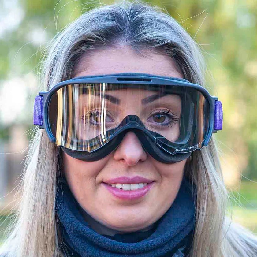 Ariete Wabi Retro Goggles Black/Violet, Clear Lens