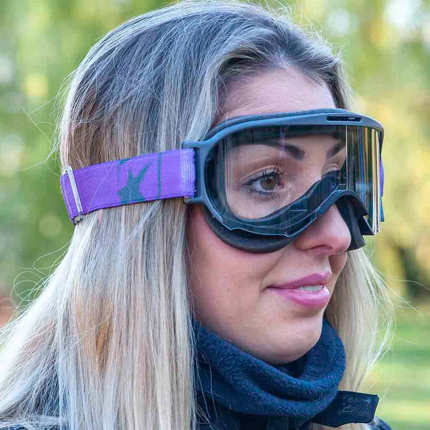 Ariete Wabi Retro Goggles Black/Violet, Clear Lens