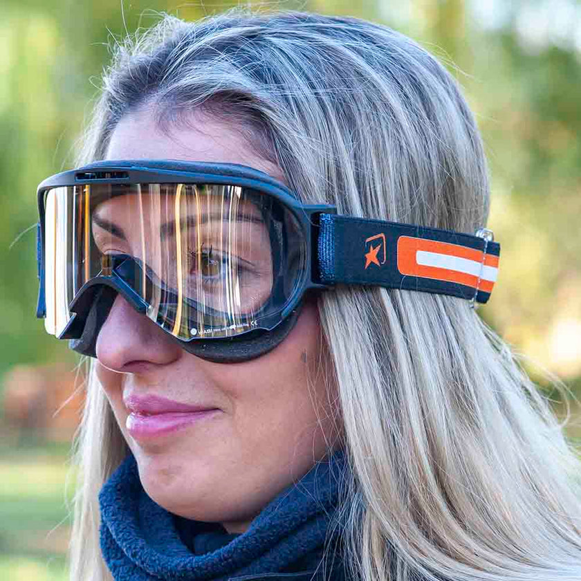 Ariete Wabi Retro Goggles Black, Clear Lens