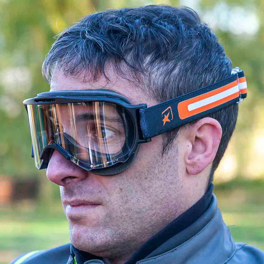 Ariete Wabi Retro Goggles Black, Clear Lens