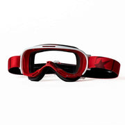Ariete Wabi Retro Goggles Red/White, Clear Lens