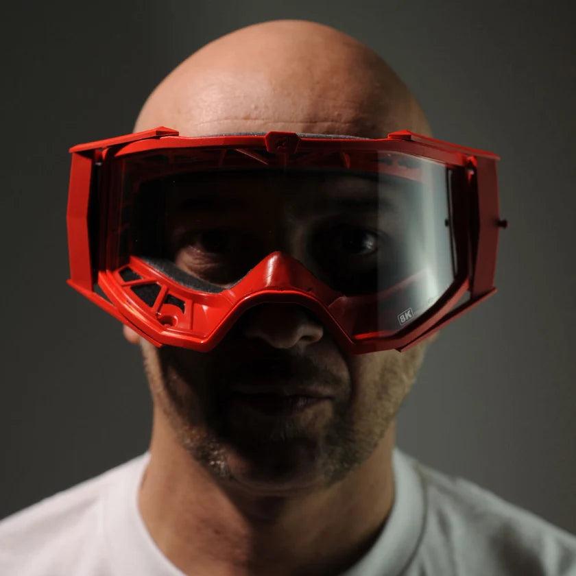 Ariete 8K MX Goggles Red, Clear Lens