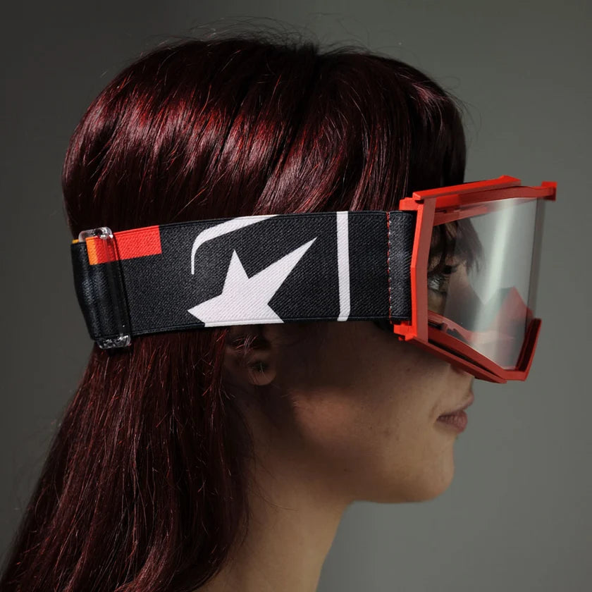 Ariete 8K MX Goggles Red, Clear Lens