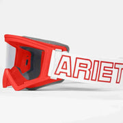 Ariete Puravida-Pura MX Goggles Red/White, Clear Lens