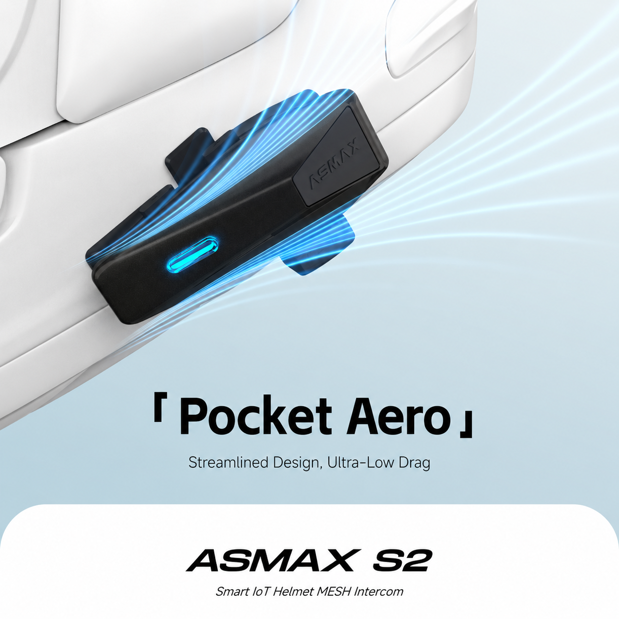 ASMAX S2 Mesh Intercom Headset