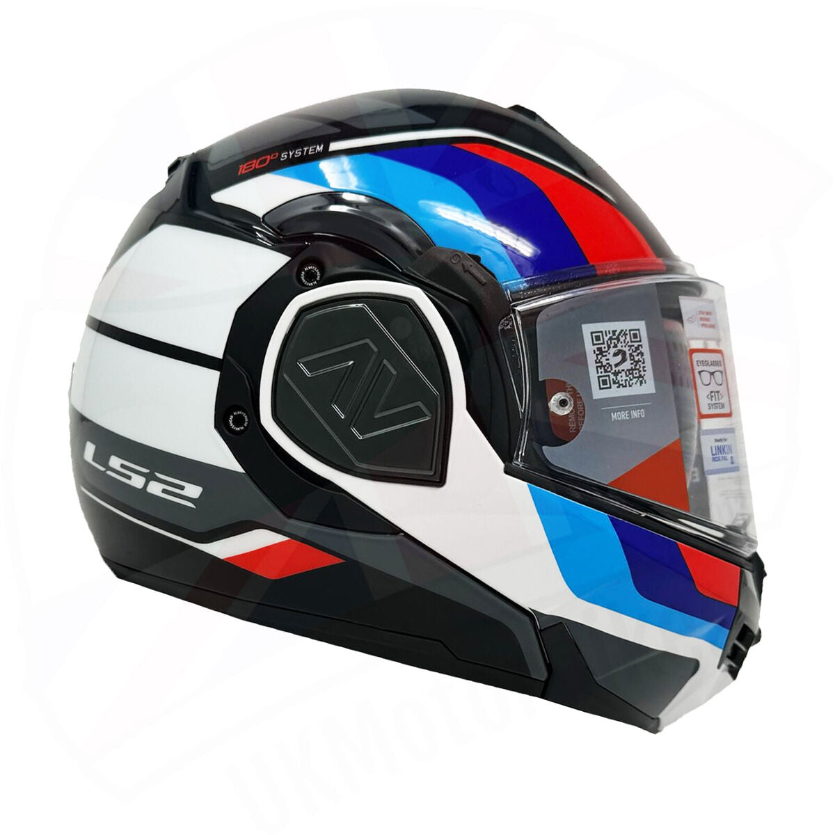 LS2 FF906 ADVANT SPORT GLOSSY BLACK BLUE RED