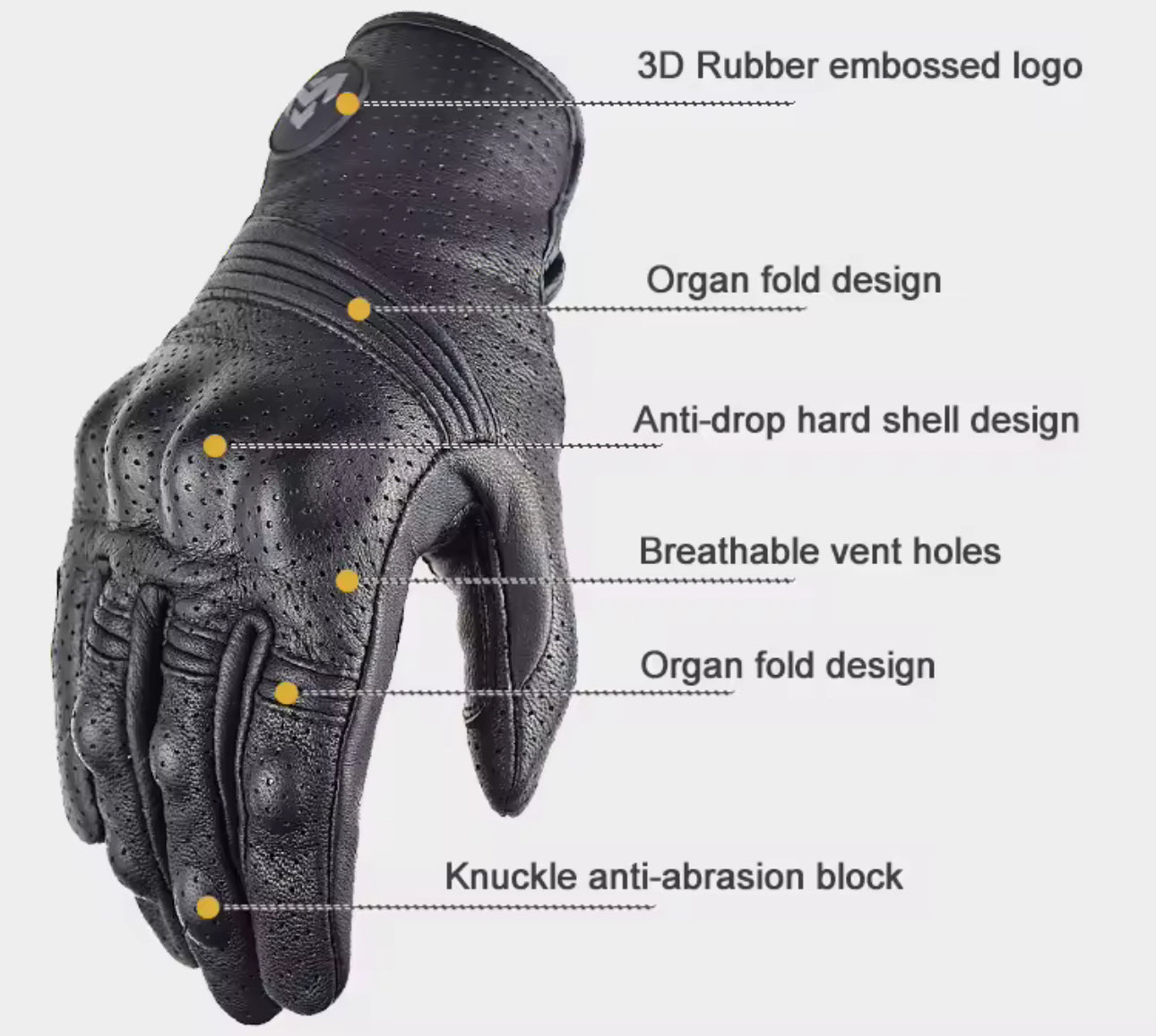 MJ MOTO “RAPTOR” LEATHER BLACK
