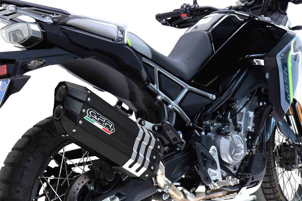 GPR Hyper Sonic Black Titanium Exhaust – Cf Moto 450 MT 2024/2025 e5 Plus 2024/2025 – image 2