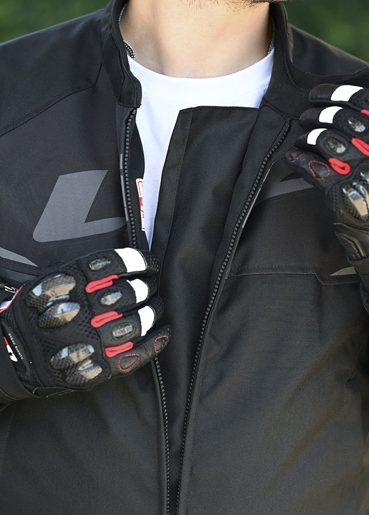 LS2 Apex Lady Waterproof Sport Jacket Black/Dark Grey, inside view