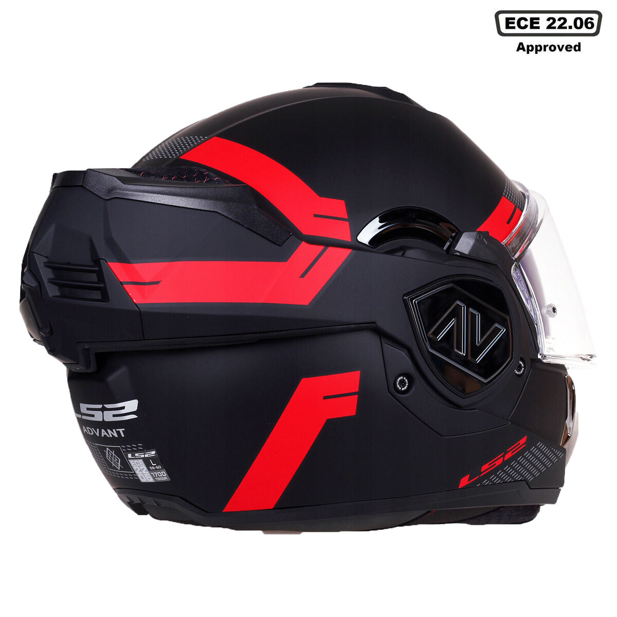 LS2 ADVANT MATT BLACK RED