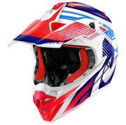 GIVI 60.1 Fresh Red/Blue/Glossy White, motocross helmet for motocross and dirt bike riders in Lebanon
