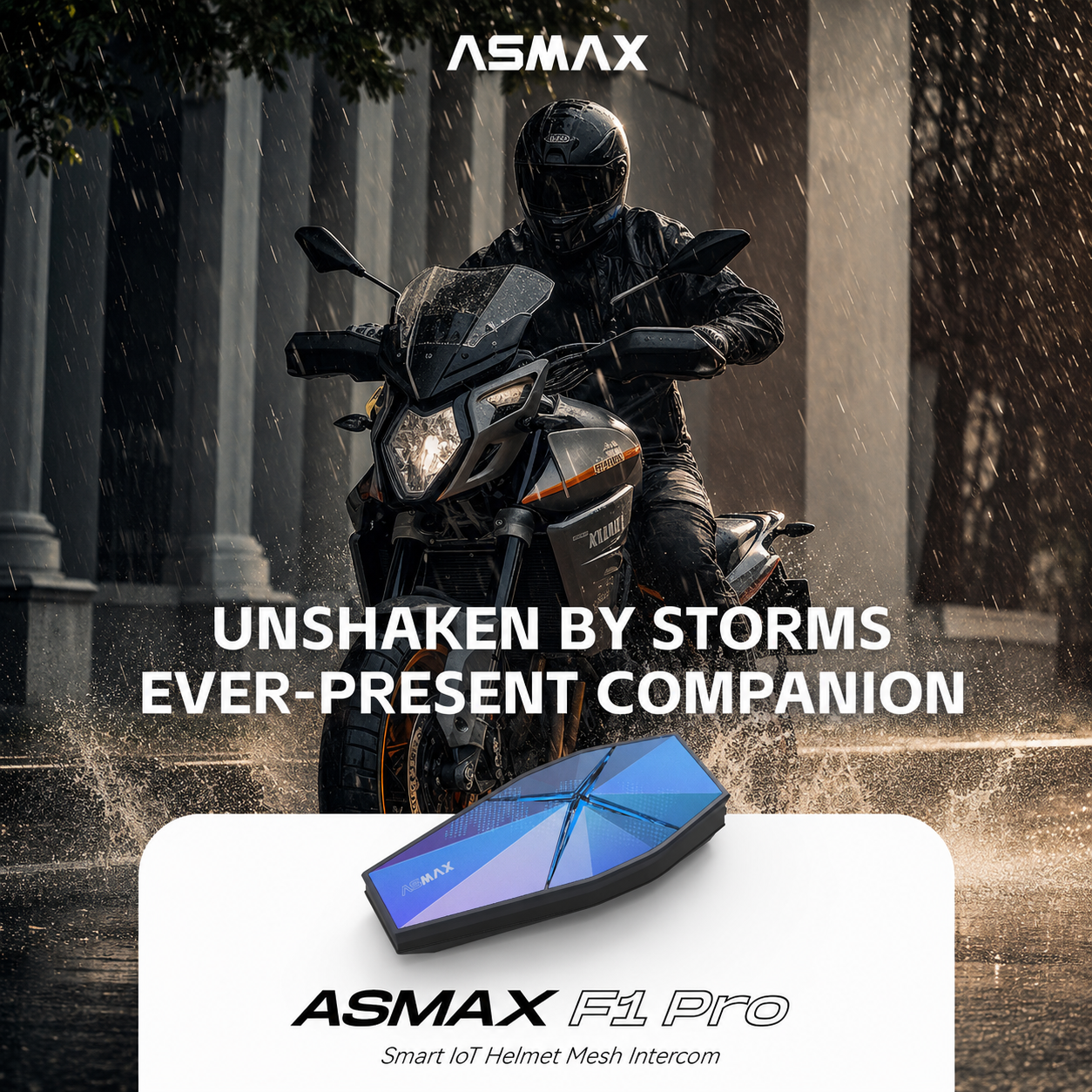 ASMAX F1 Pro 40mm Mesh Intercom Headset