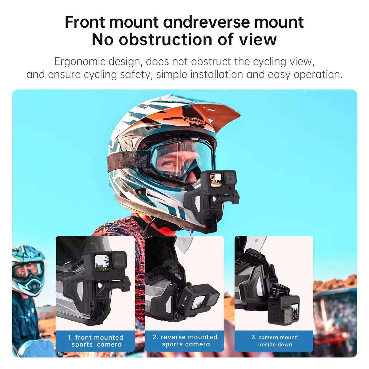 Falcon camera chin mount strap system detail
