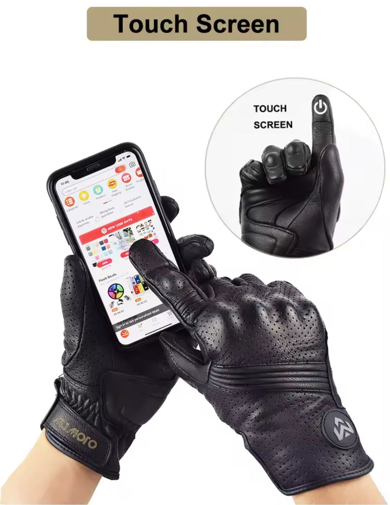 MJ MOTO “RAPTOR” LEATHER BLACK