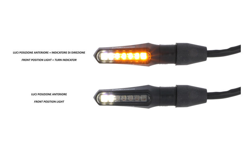 CNC Racing - Turn indicator Task + front position light Led - Universal