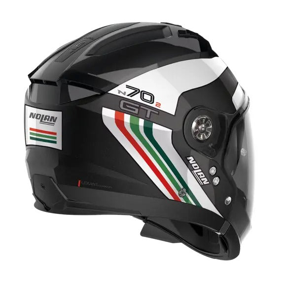 NOLAN N70-2 GT JETPACK METAL BLACK ITALY FLAG