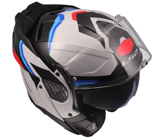 LS2 FF910 ADVANT II 2 TRIPLE GLOSSY WHITE BLUE RED
