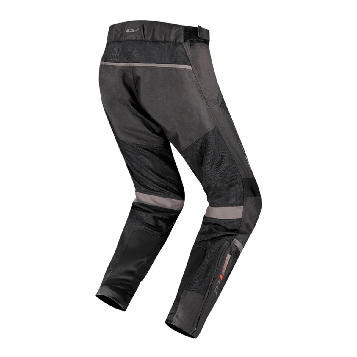 LS2 Como Air Men's Summer Mesh Pants Black/Dark Grey, side view