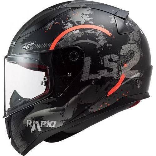 LS2 FF353 RAPID CIRCLE TITANIUM FLUO ORANGE