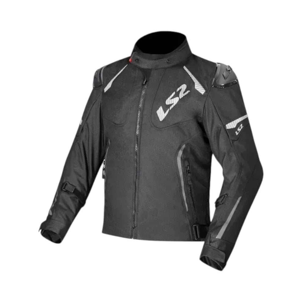 LS2 Zoom Men's Waterproof Sport Jacket Black, motorcycle jacket for naked bike riders in Lebanon