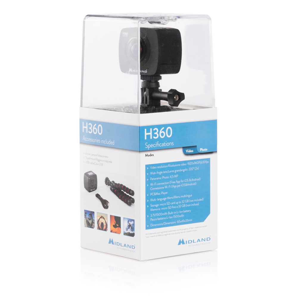 MIDLAND H360 PANORAMIC FULL HD CAMCODER