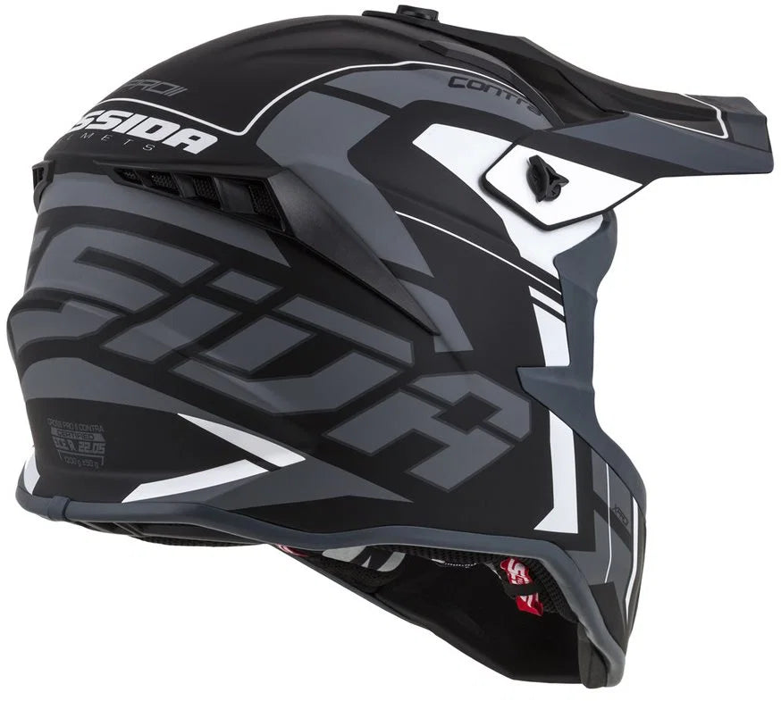 Motocross Helmet Cassida Cross Pro II Matt/Black/White