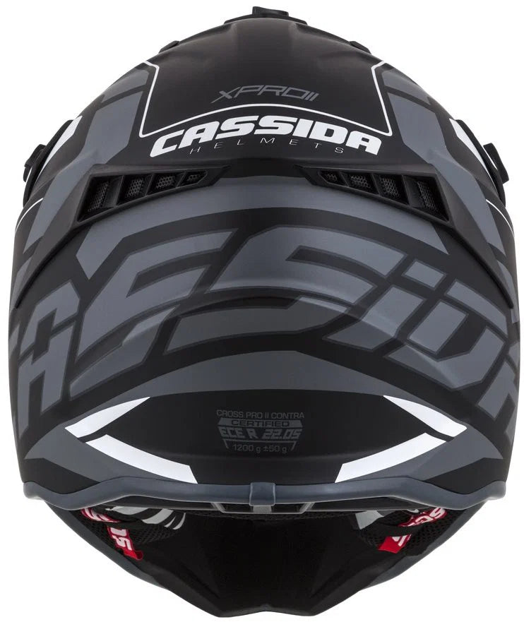 Motocross Helmet Cassida Cross Pro II Matt/Black/White