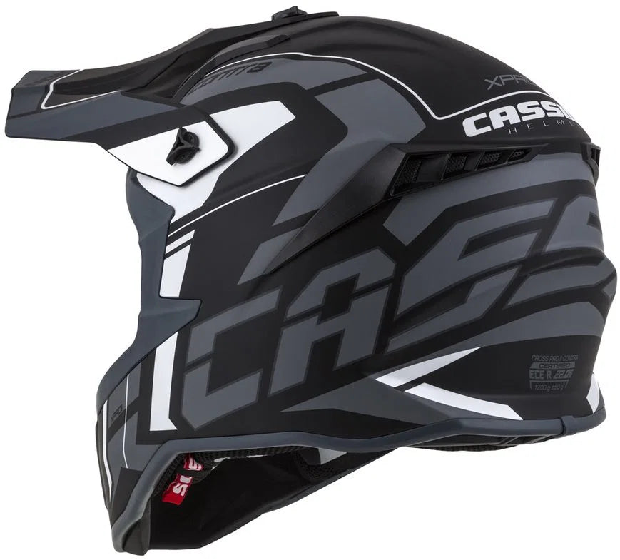 Motocross Helmet Cassida Cross Pro II Matt/Black/White