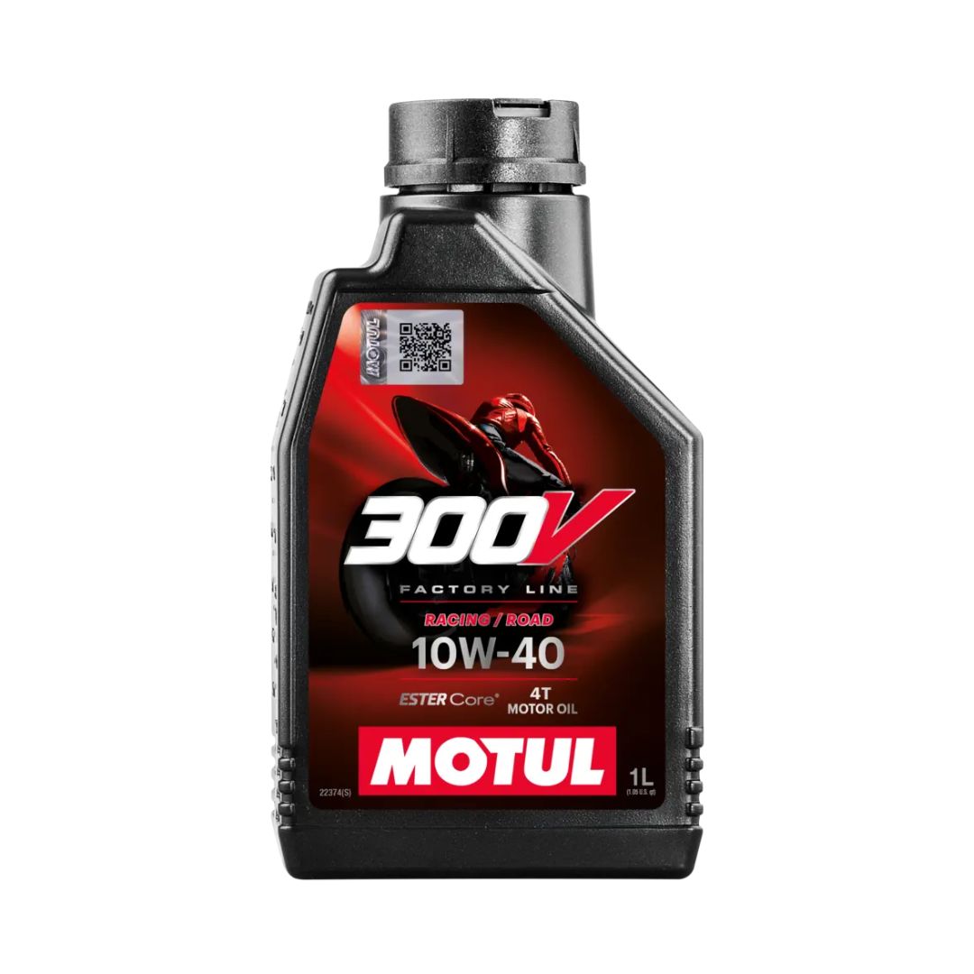  Motul 300V Factory Line Road Racing 10W-40 Ester Core motor oil bottle 1L