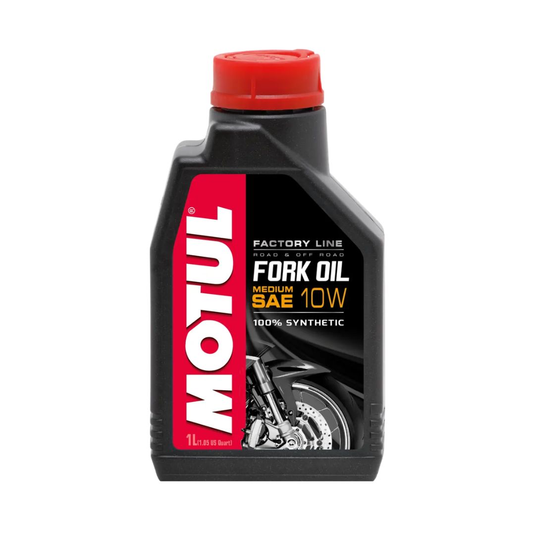 Motul Fork Oil Factory Line Medium 10W 100% synthetic bottle 1L