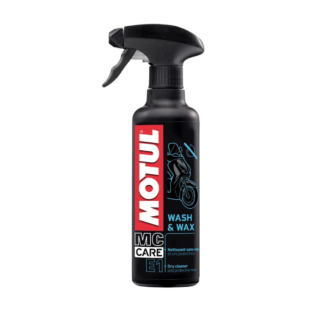 Motul MC Care E1 Wash & Wax dry cleaner spray bottle 400ml