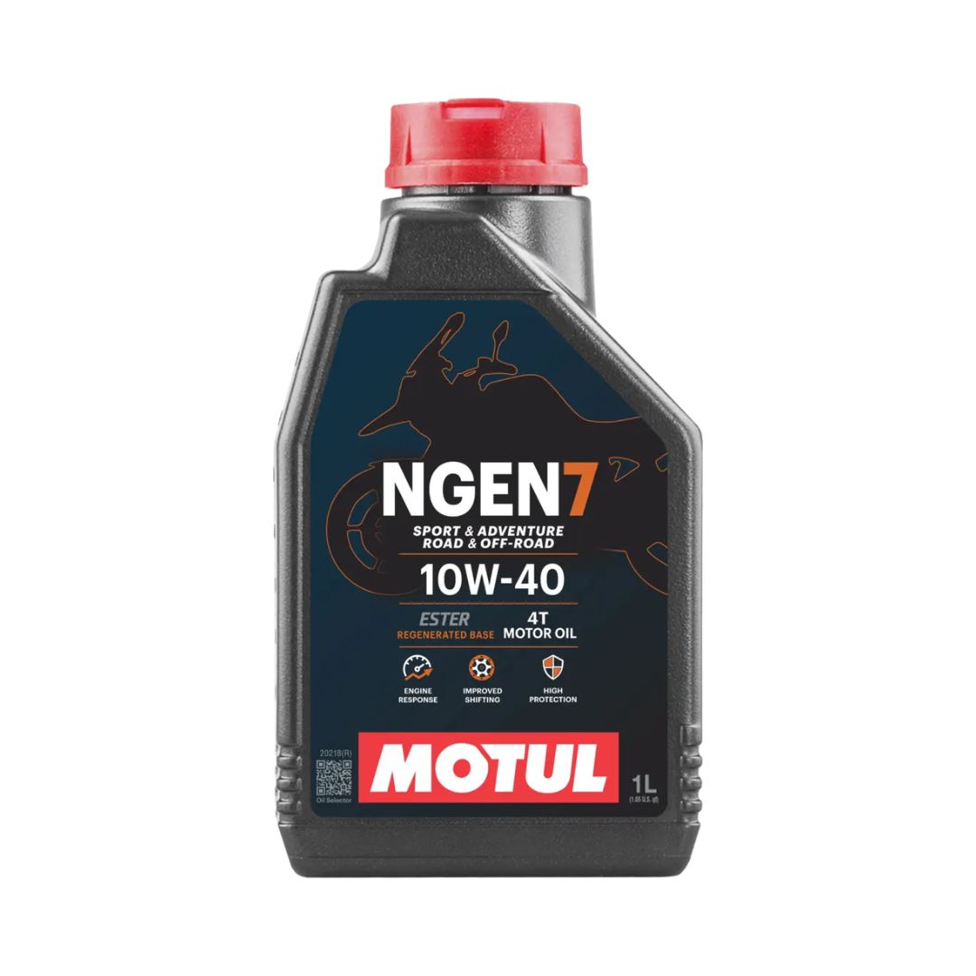 Motul NGEN 7 10W-40 4T sport & adventure motorcycle engine oil bottle 1L