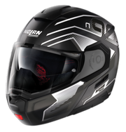 NOLAN N90-3 06 COMEBACK N-COM FLAT BLACK WHITE