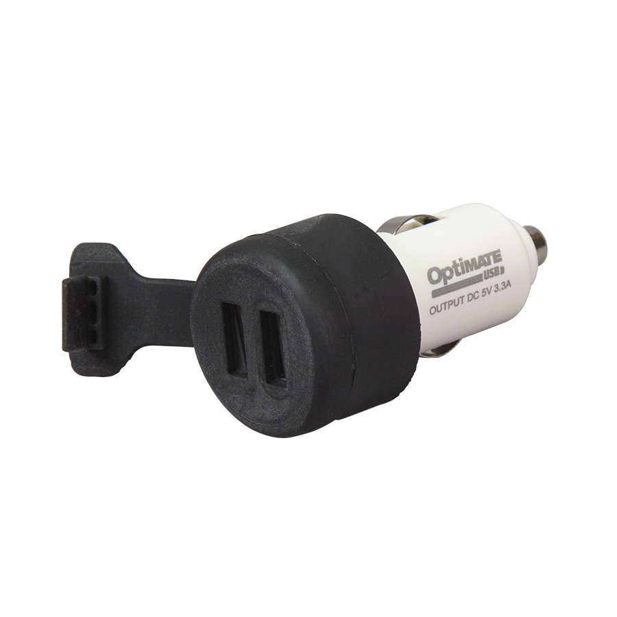 OptiMate O-106 USB ports with weatherproof cap