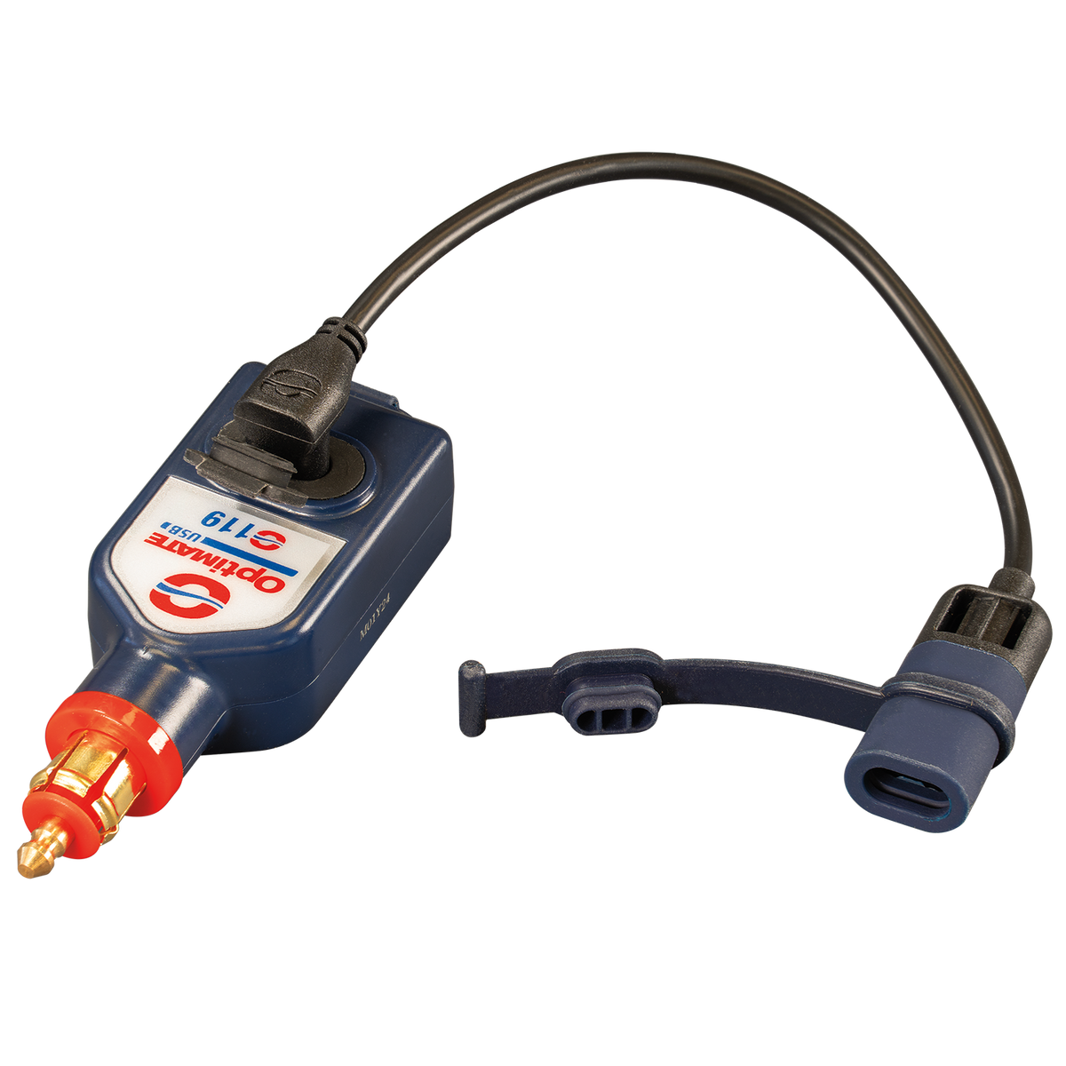 OptiMate O-119 fitted on motorcycle