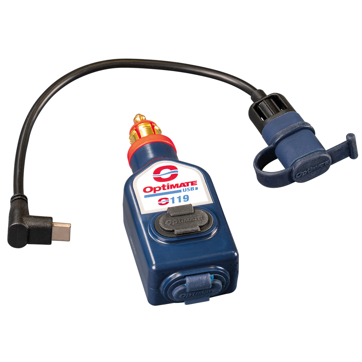 OptiMate O-119 USB ports detail
