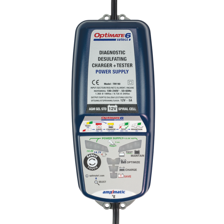 OptiMate 6 Select Battery Charger, battery charging accessory for riders in Lebanon