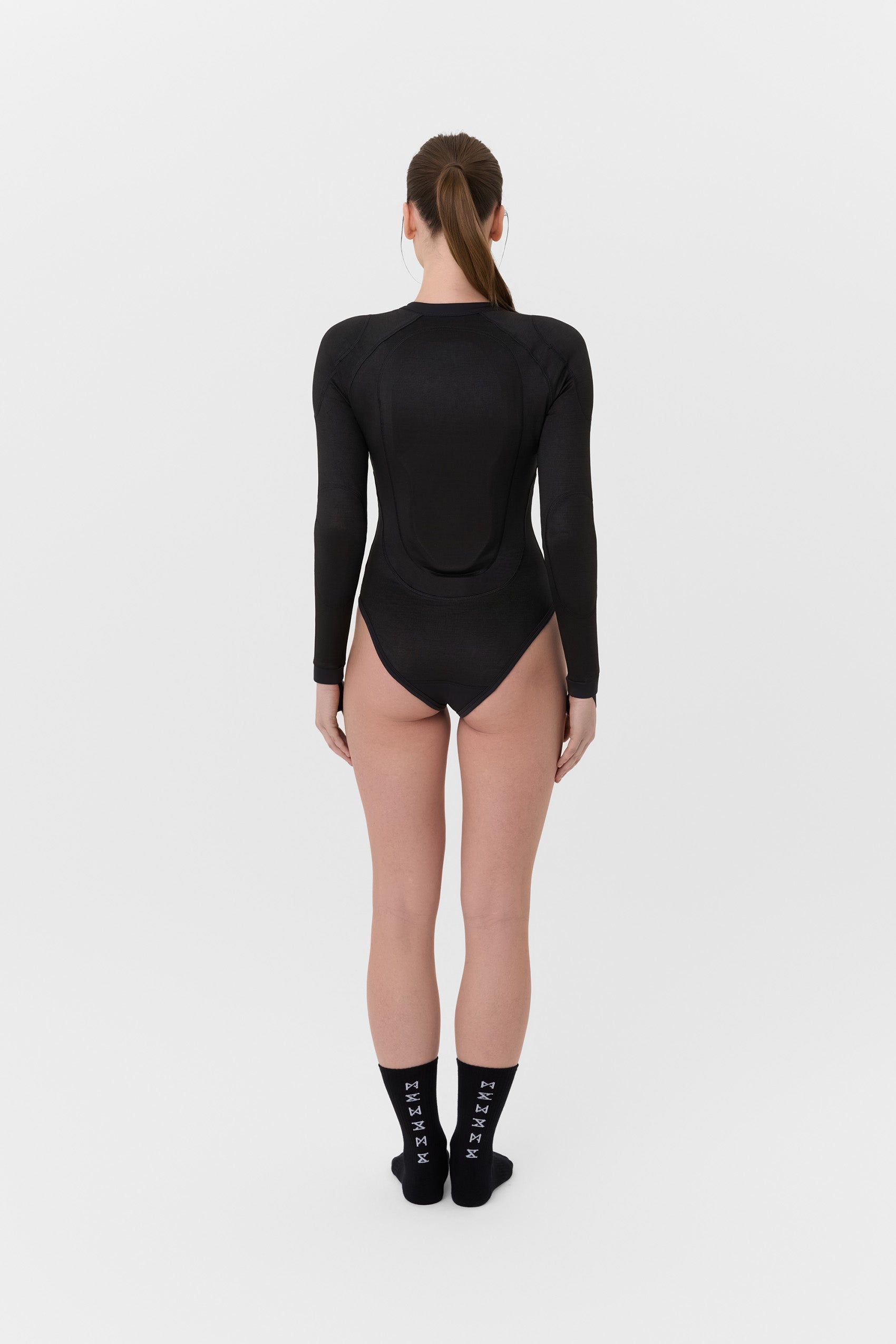 SHELL WW BLACK 02 - Protective motorcycle base layer / body