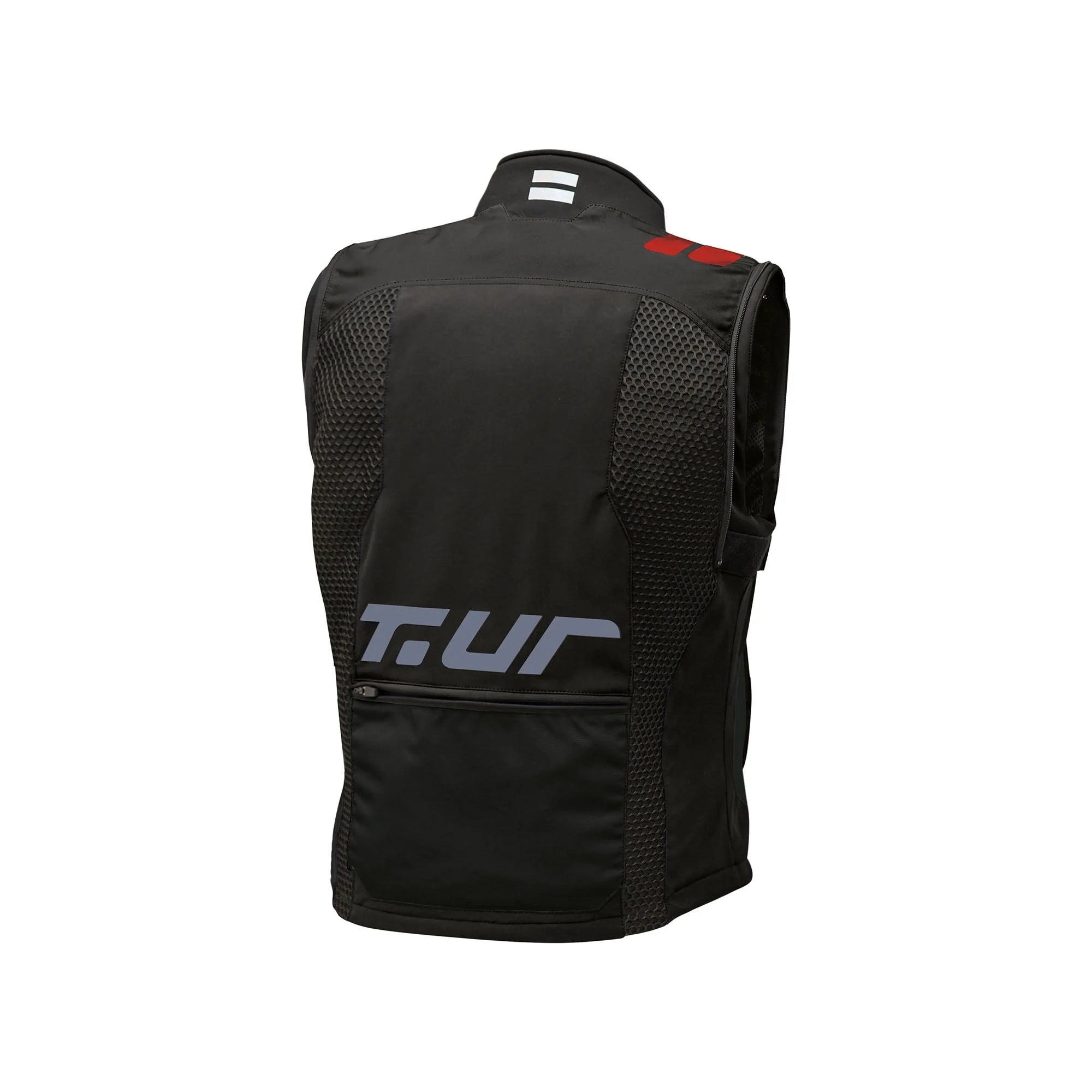 T.UR J-Three Arm Link Dual-Sport Motorcycle Jacket Black