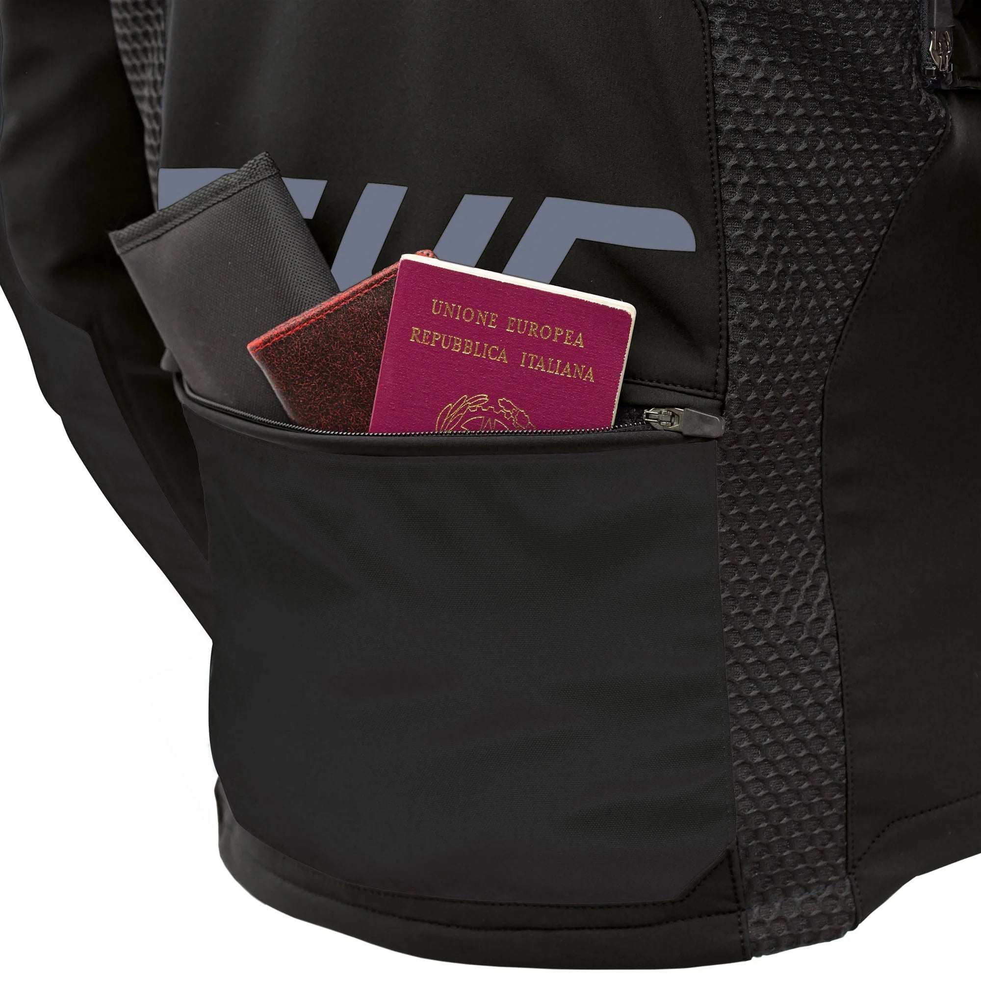 T.UR J-Three Arm Link Dual-Sport Motorcycle Jacket Black