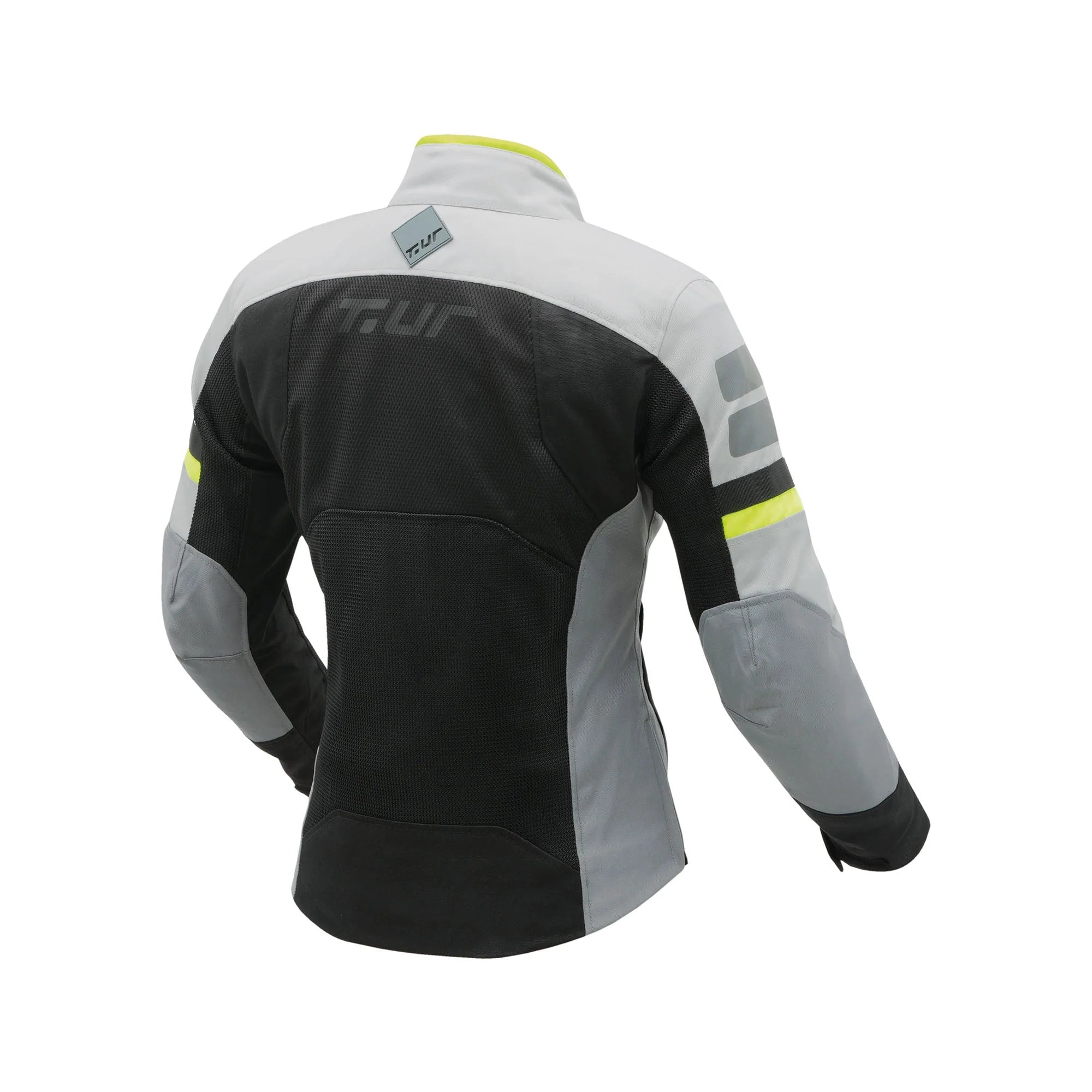 T.UR Etna Hydroscud Lady 2-Layer Touring Motorcycle Jacket Black/Ice