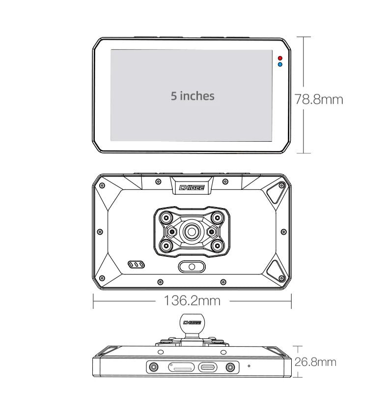 Chigee AIO-5 Play Universal Riding Display, detail