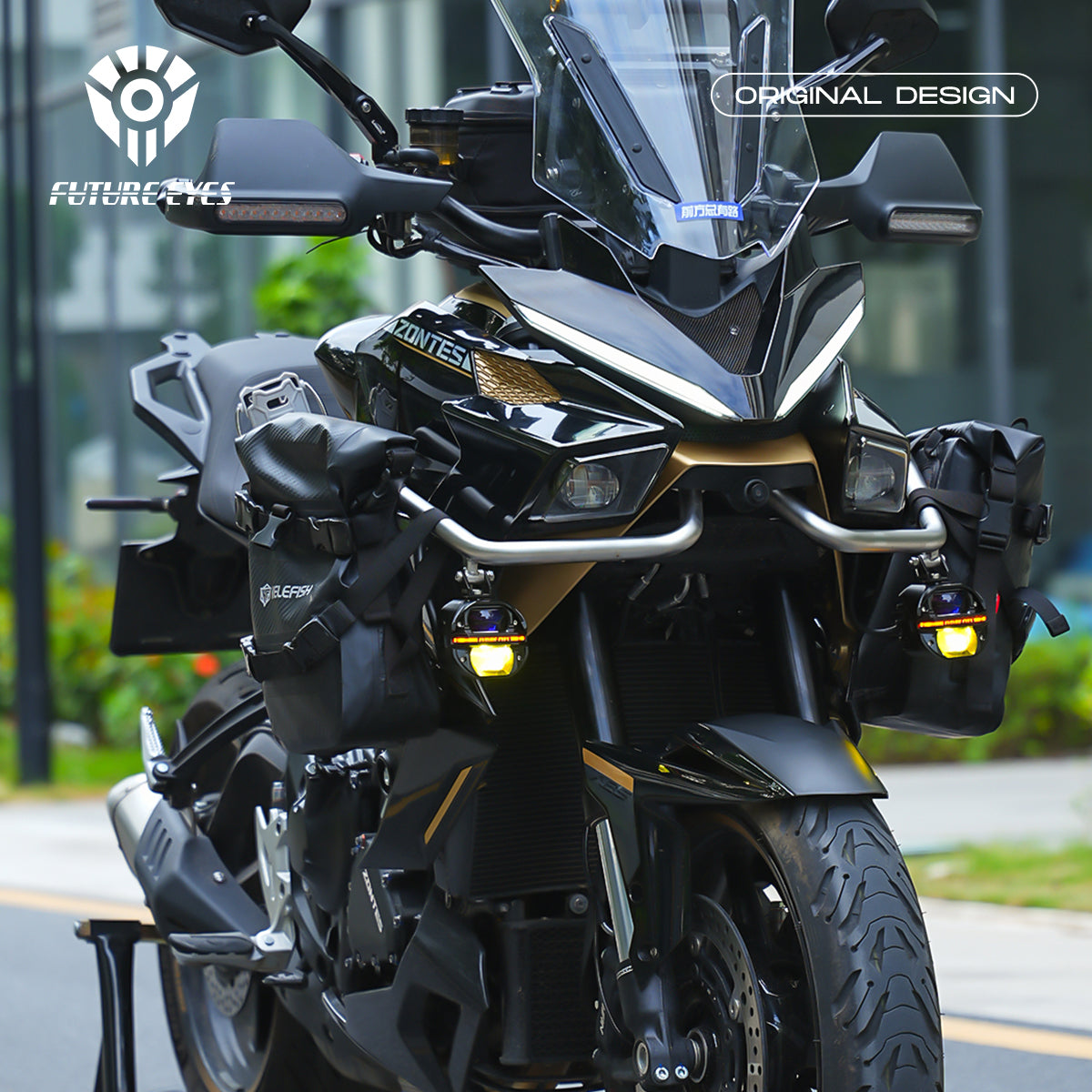 Future Eyes Galaxy X80 Motorcycle Auxiliary Spotlights (Pair)