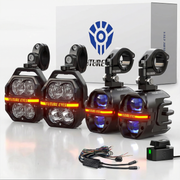Future Eyes Galaxy U-2-Pairs Motorcycle Light Combo Kit (X80 + Z4 Set)