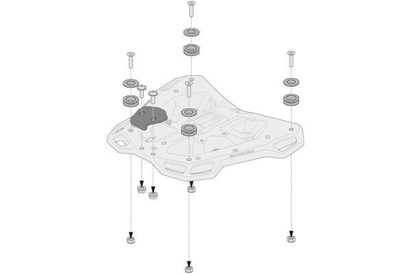 Adapter kit for ADVENTURE - RACK - MAKINA MOTO