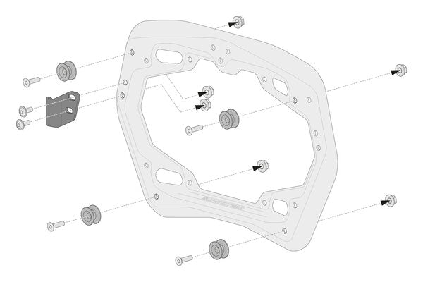 Sw Motech - Adapter Kit For Pro Side Carrier